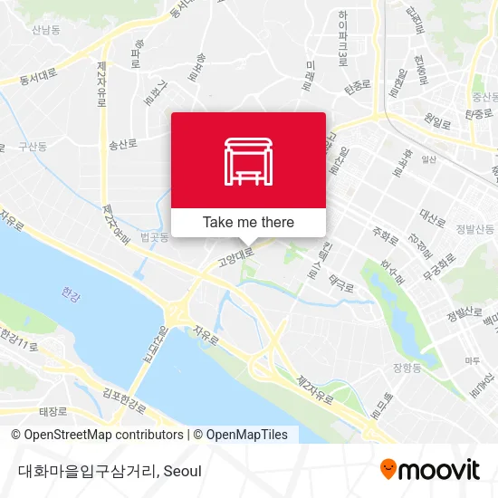 대화마을입구삼거리 map