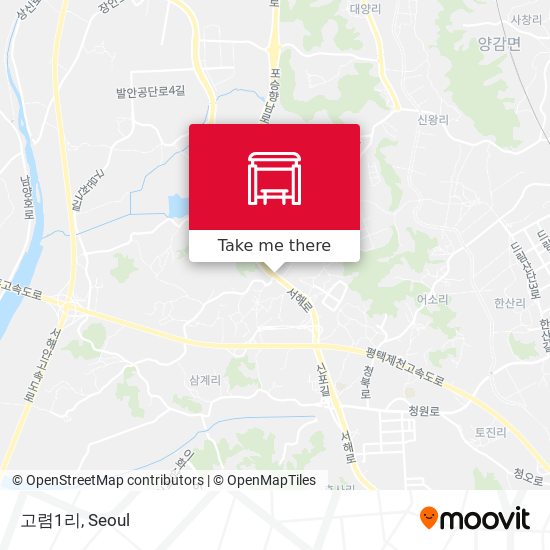 고렴1리 map