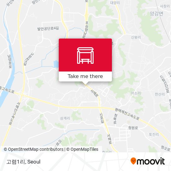 고렴1리 map