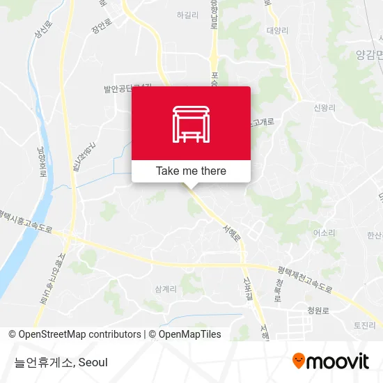 늘언휴게소 map