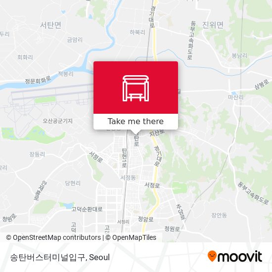 송탄버스터미널입구 map