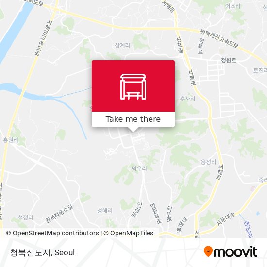 청북신도시 map