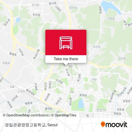 경일관광경영고등학교 map