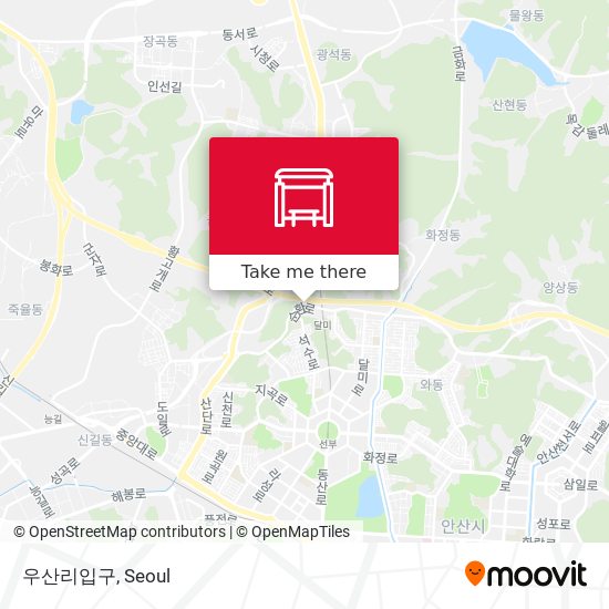 우산리입구 map