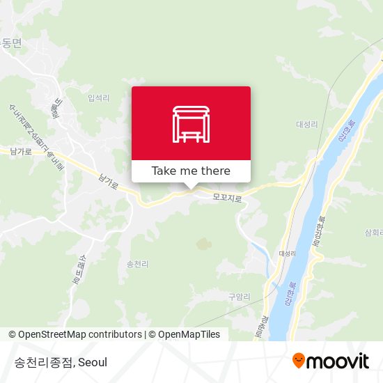 송천리종점 map
