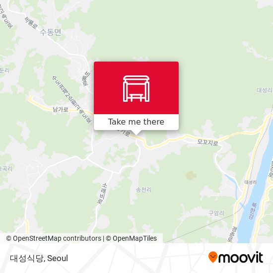 대성식당 map