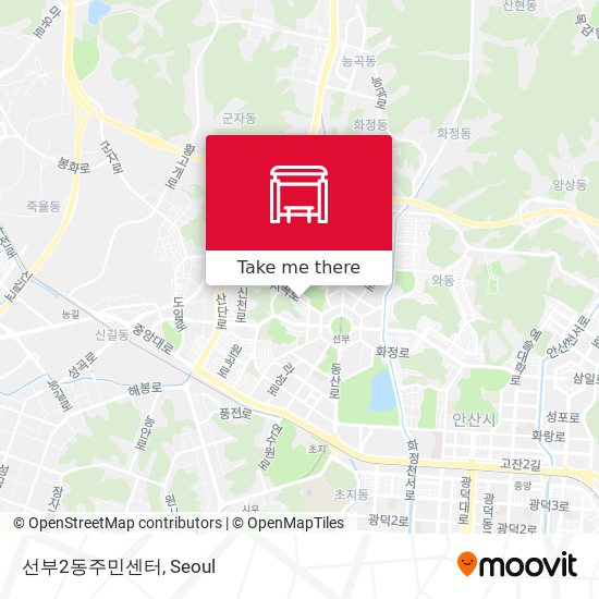 선부2동주민센터 map