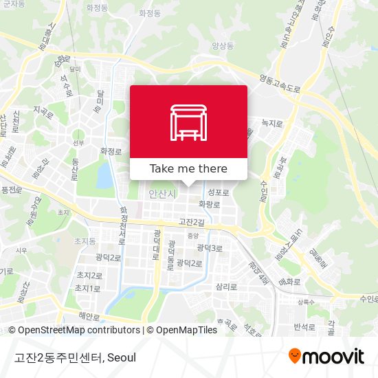 고잔2동주민센터 map