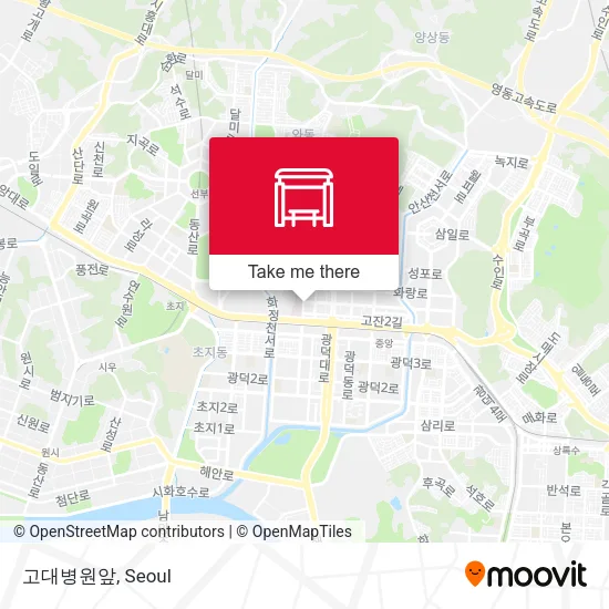 고대병원앞 map