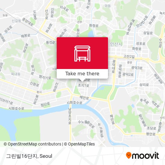 그린빌16단지 map