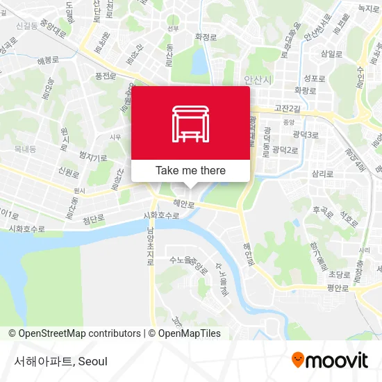서해아파트 map