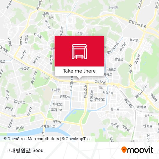 고대병원앞 map