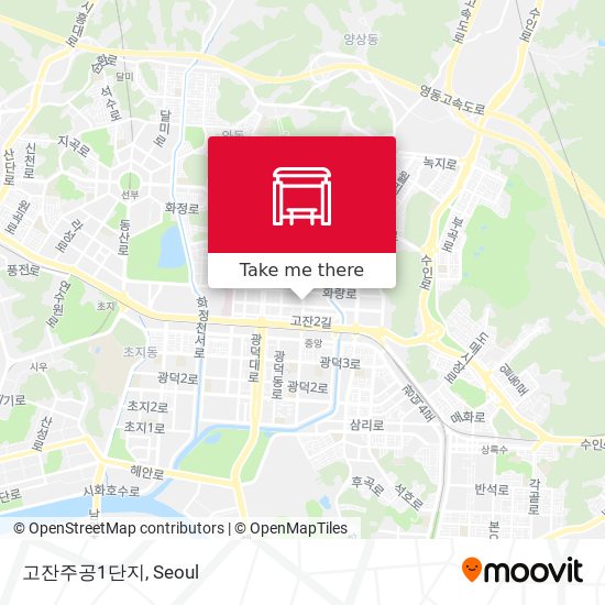 고잔주공1단지 map