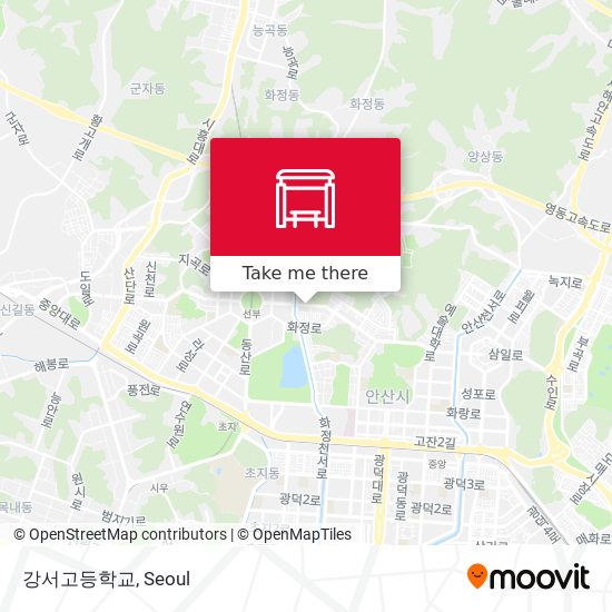 강서고등학교 map