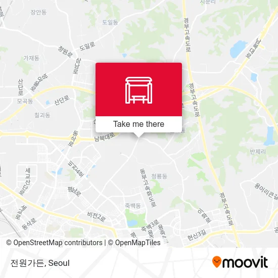 전원가든 map