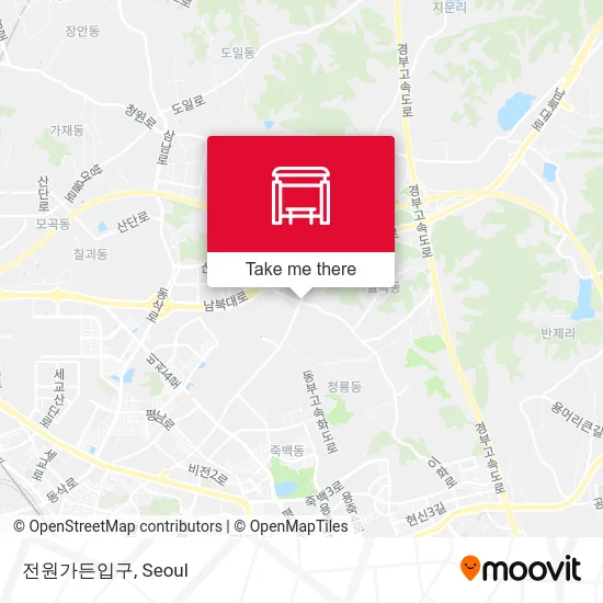 전원가든입구 map