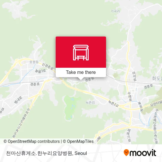 천마산휴게소.한누리요양병원 map