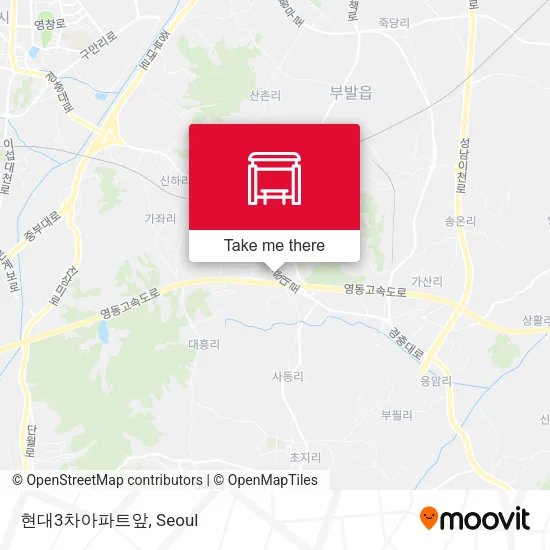 현대3차아파트앞 map