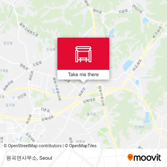 원곡면사무소 map