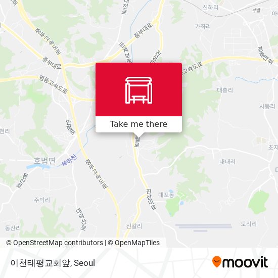 이천태평교회앞 map