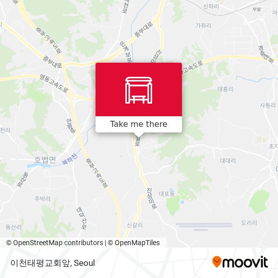 이천태평교회앞 map