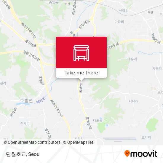 단월초교 map