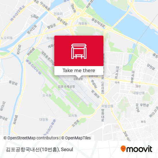 김포공항국내선(10번홈) map
