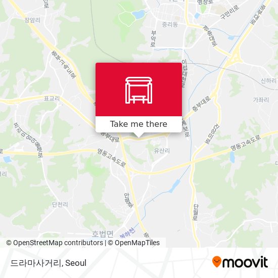 드라마사거리 map