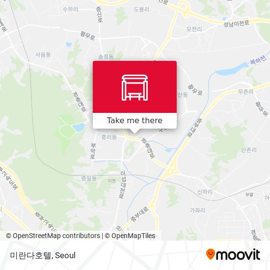 미란다호텔 map