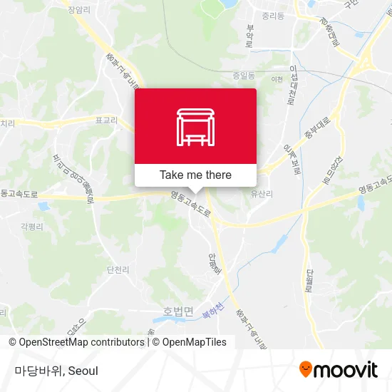 마당바위 map