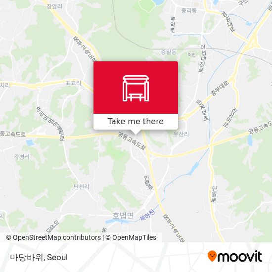 마당바위 map