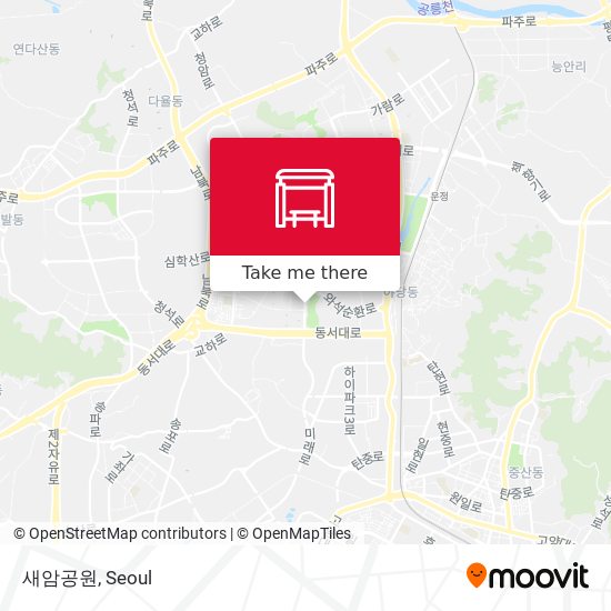 새암공원 map