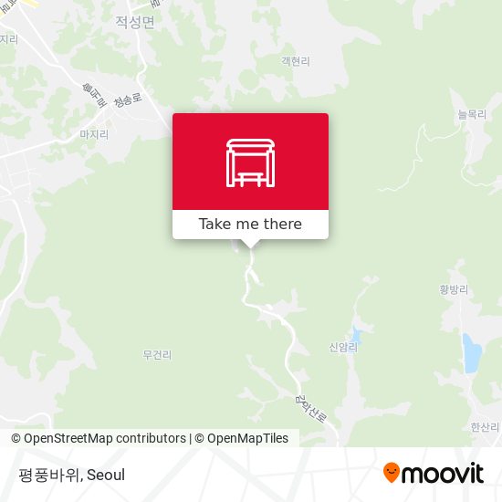 평풍바위 map