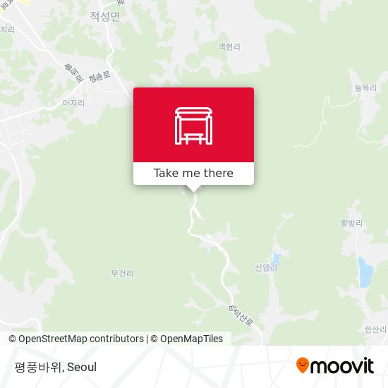 평풍바위 map