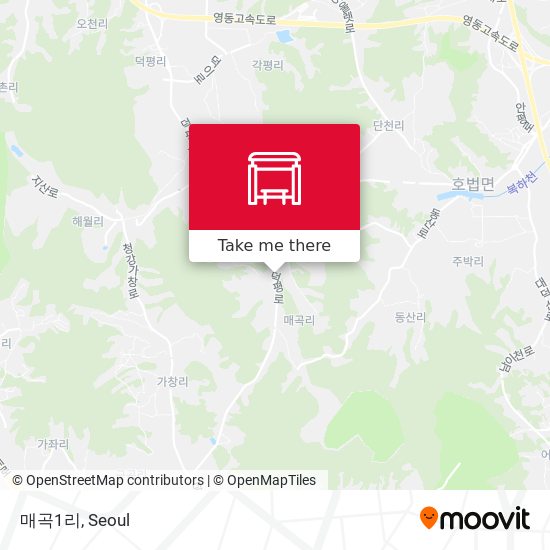 매곡1리 map