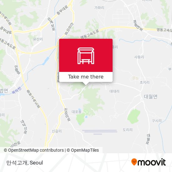 만석고개 map