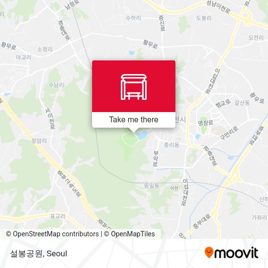 설봉공원 map