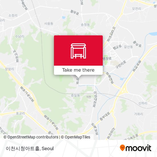 이천시청아트홀 map