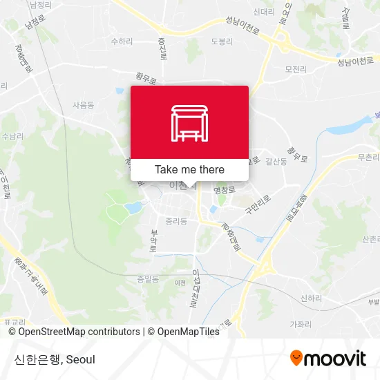 신한은행 map