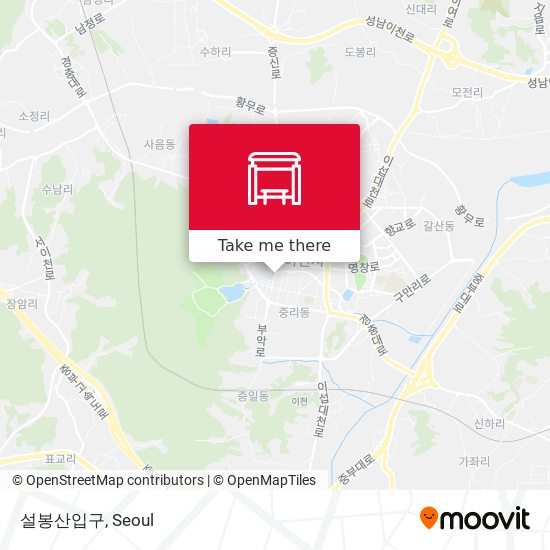 설봉산입구 map