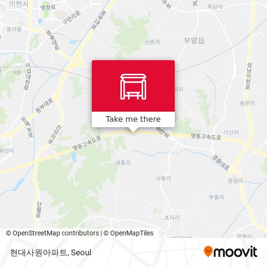 현대사원아파트 map