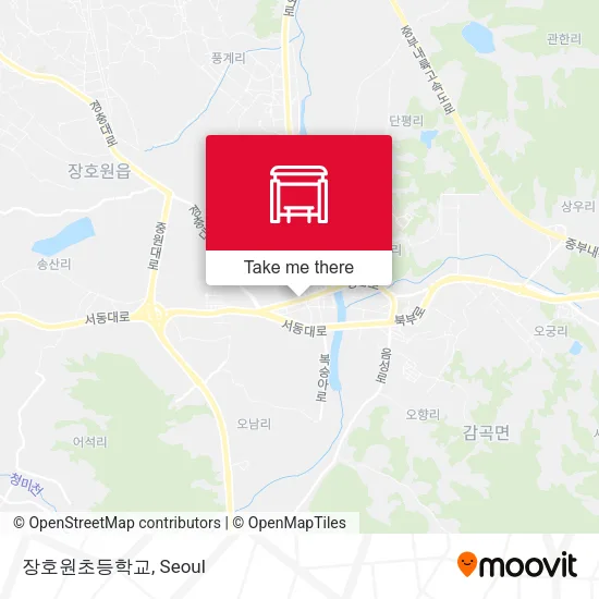 장호원초등학교 map