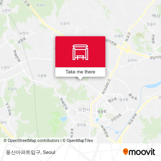 풍산아파트입구 map