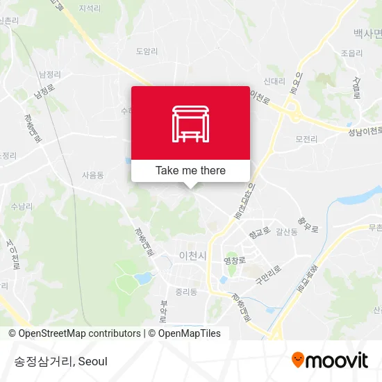 송정삼거리 map
