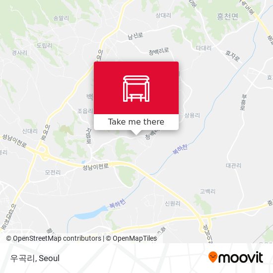 우곡리 map