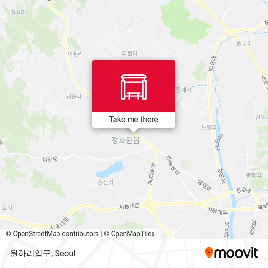 원하리입구 map