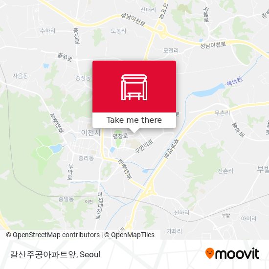 갈산주공아파트앞 map