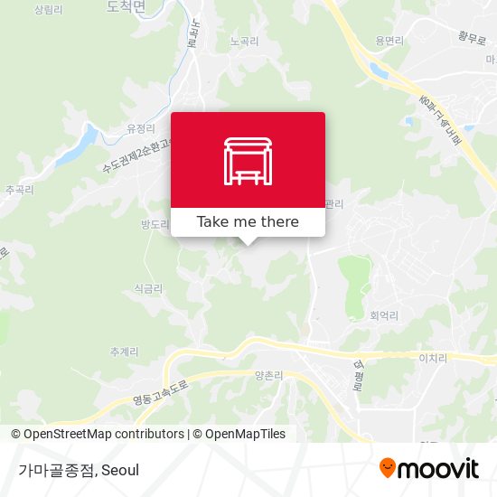 가마골종점 map