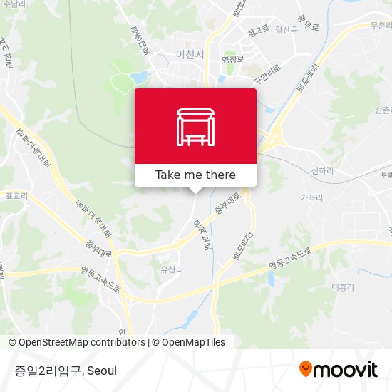 증일2리입구 map