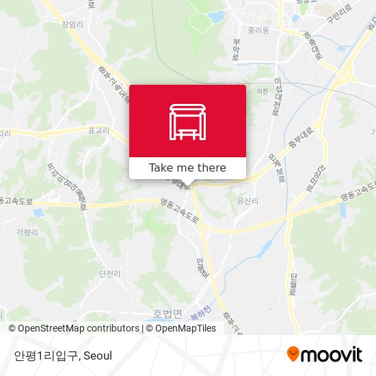안평1리입구 map